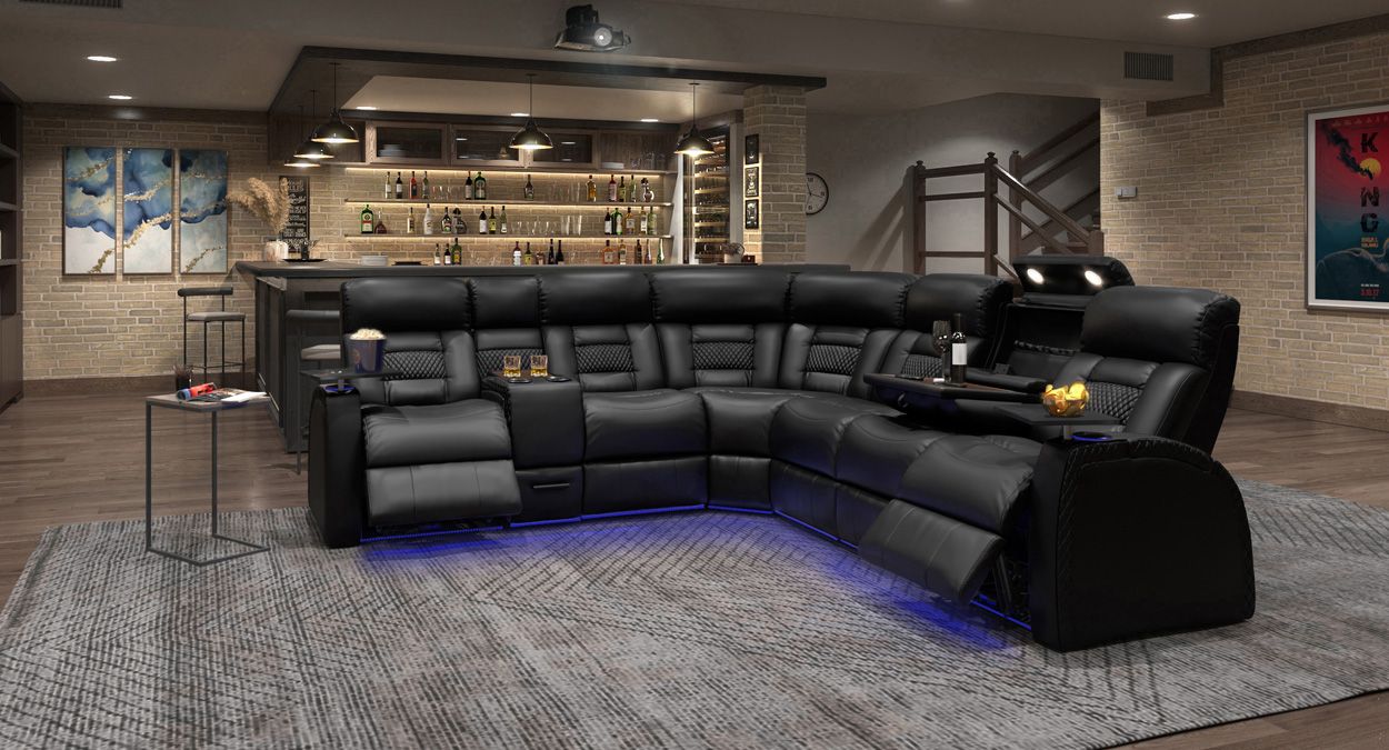 LED theater seats recliner