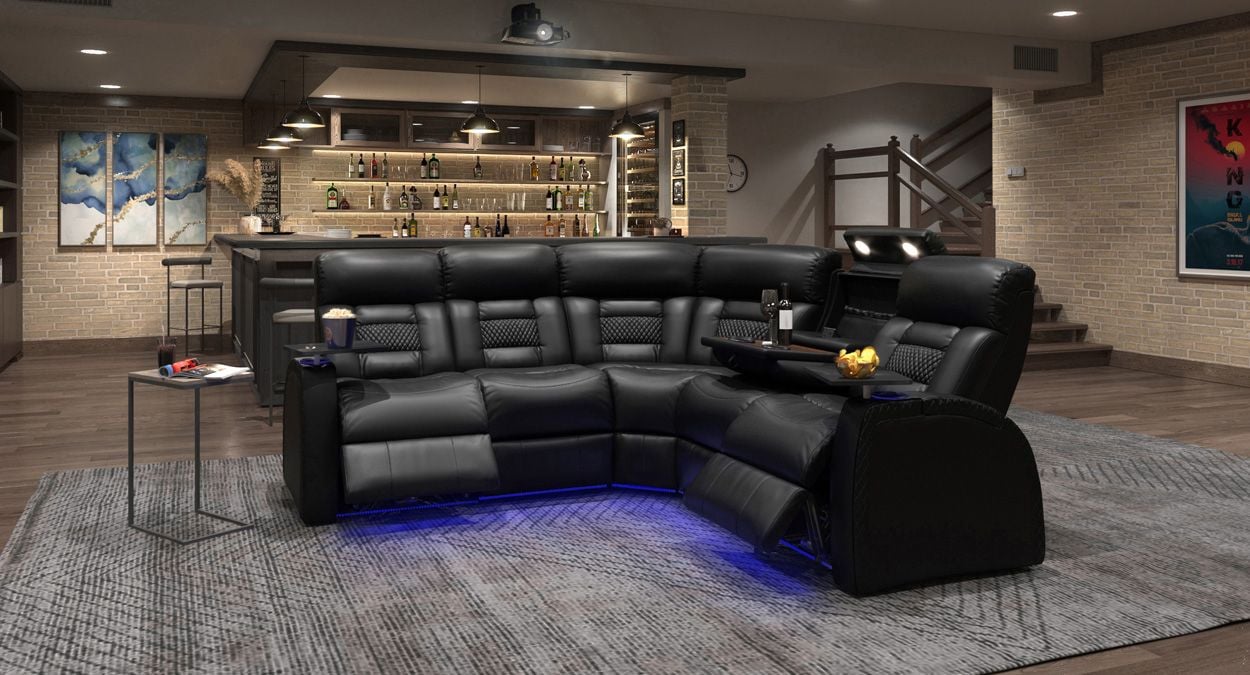 Recliner flex sectional comfort