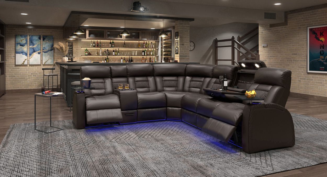 LED illuminated recliner comfort