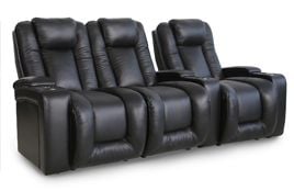 row of 3 Straight Loveseat on Left