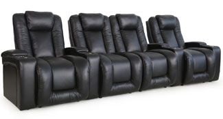 row of 4 Straight with Center Loveseat