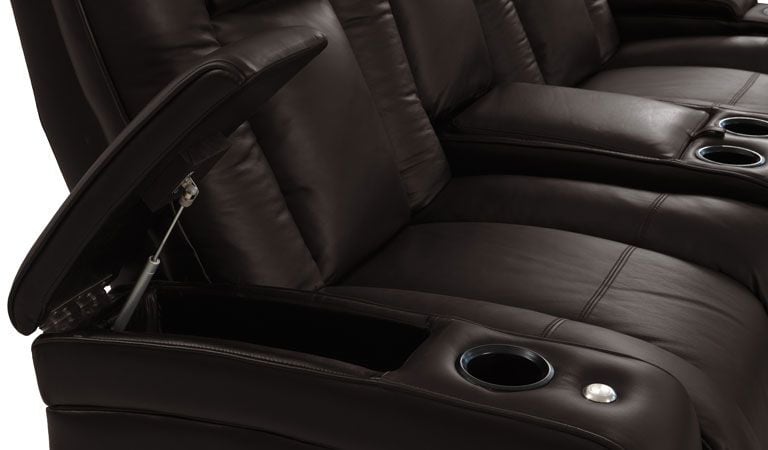 Octane loveseat with fold down console