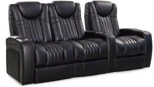 row of 3 Straight Loveseat on Left