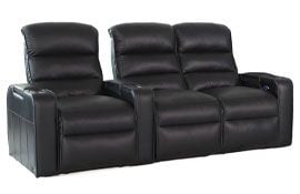 row of 3 Straight Loveseat on Right