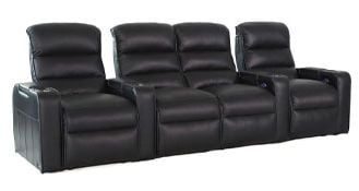row of 4 Straight with Center Loveseat