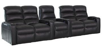 row of 5 Straight with Dual Loveseats