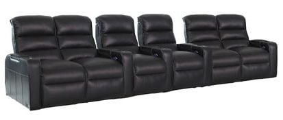 row of 6 Straight with Outside Loveseats