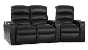 row of 3 Curved with Loveseat on Left