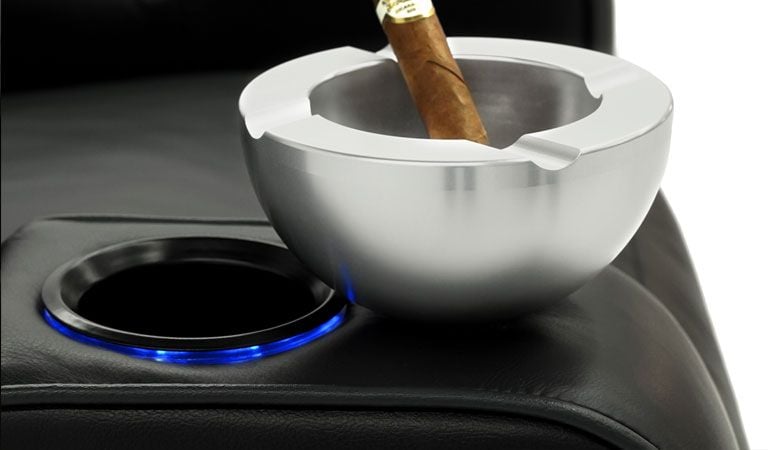 recliner with usb port and cup holder