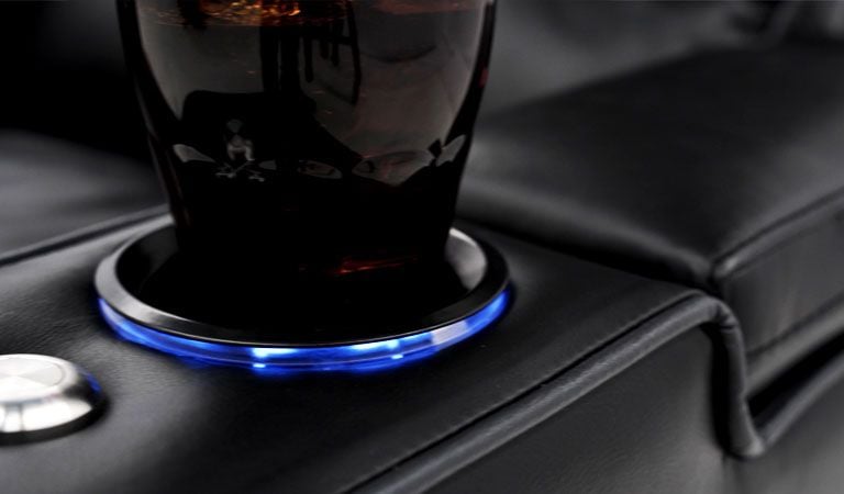 recliner with cell phone chargers