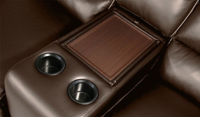 modern theater chair with cup holders