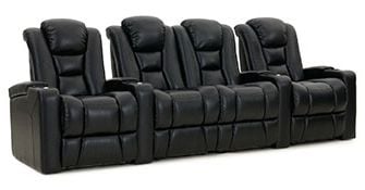 row of 4 Straight with Center Loveseat