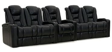 row of 5 Straight with Dual Loveseats