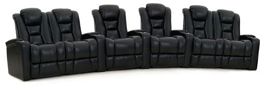 row of 6 Curved with Outside Loveseats