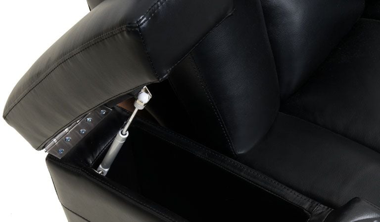 microfiber recliner with storage
