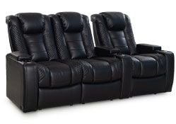 row of 3 Straight Loveseat on Left
