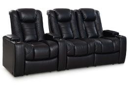 row of 3 Straight Loveseat on Right