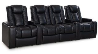 row of 4 Straight with Center Loveseat