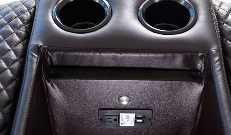 manual recliner cup holder
