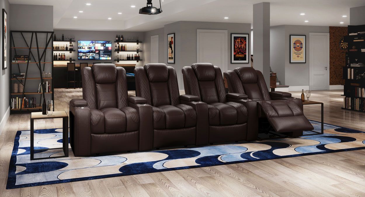 home theater seating 4 chair