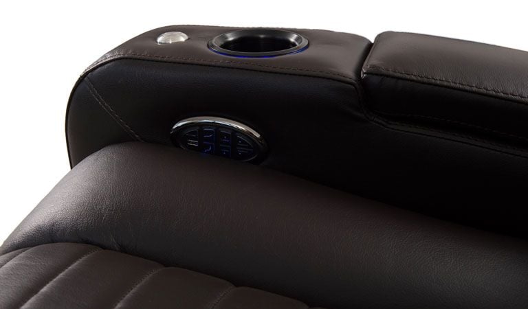 recliner with remote storage