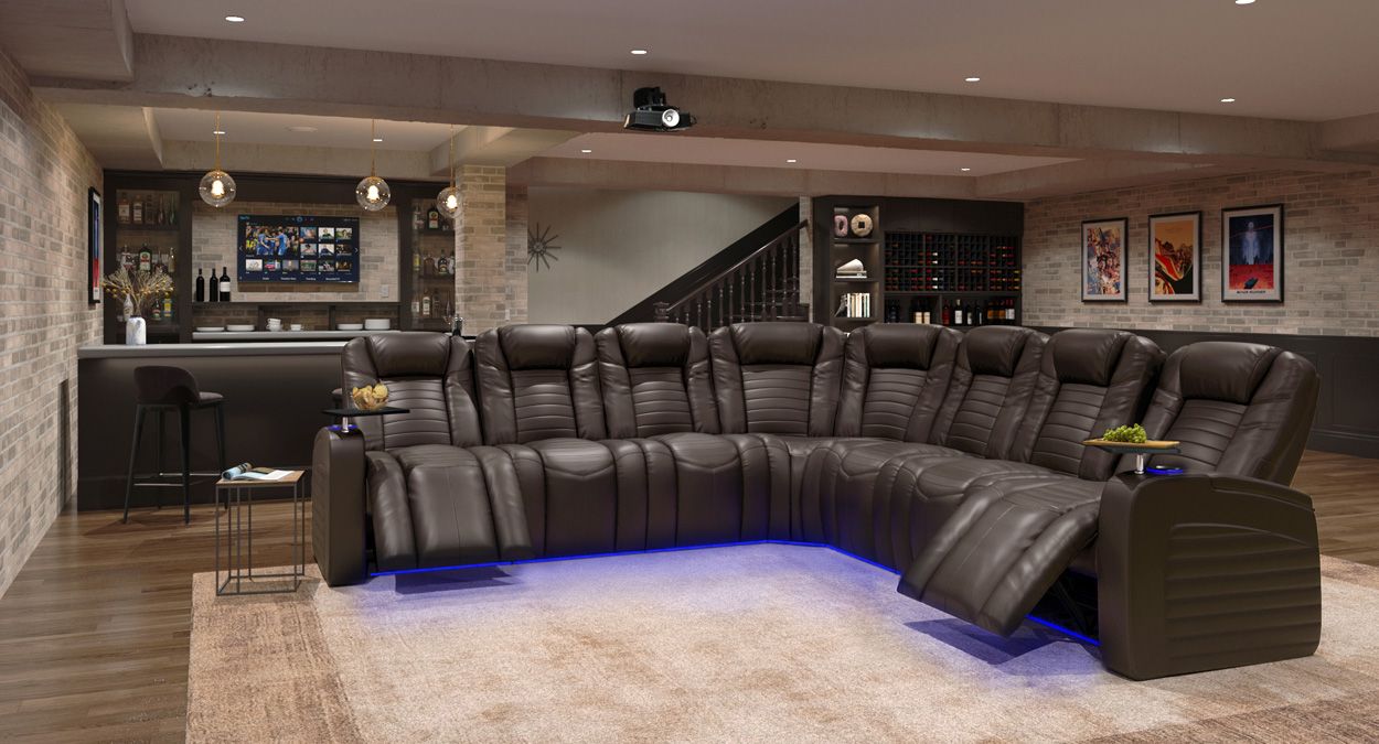 Sectional heat massage recliner oasis