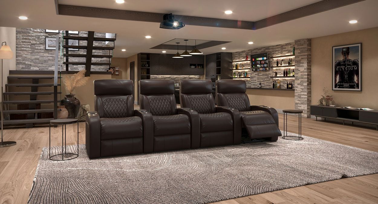 4 seat theater seats