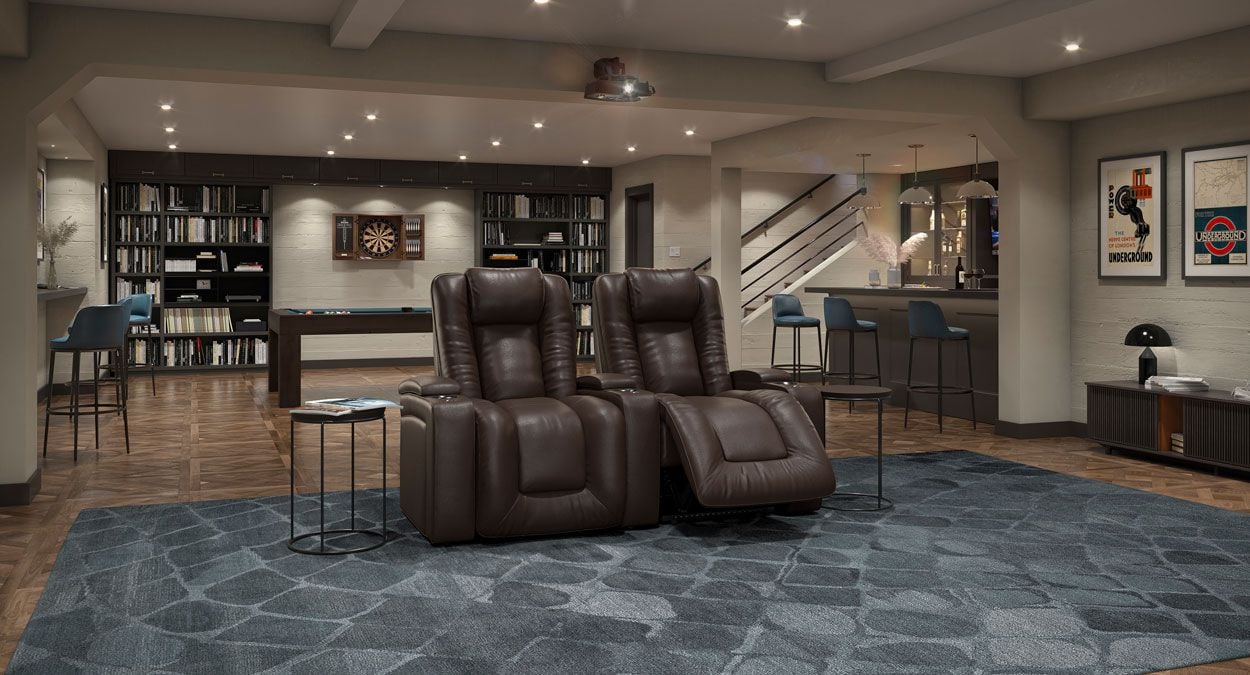 2 person theater recliners