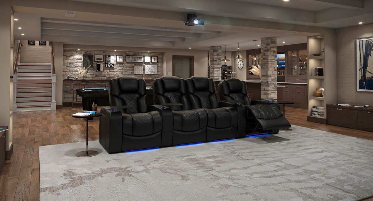 4 piece home theater seating
