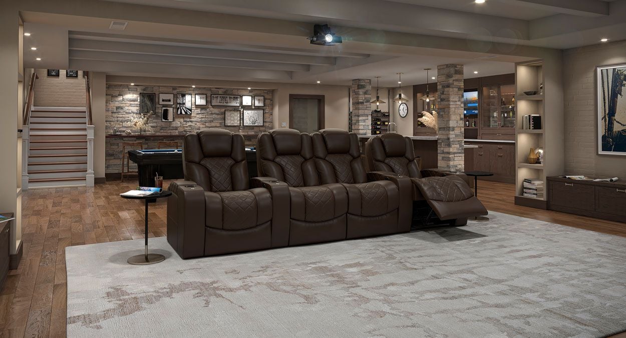 4 piece power home theater seats