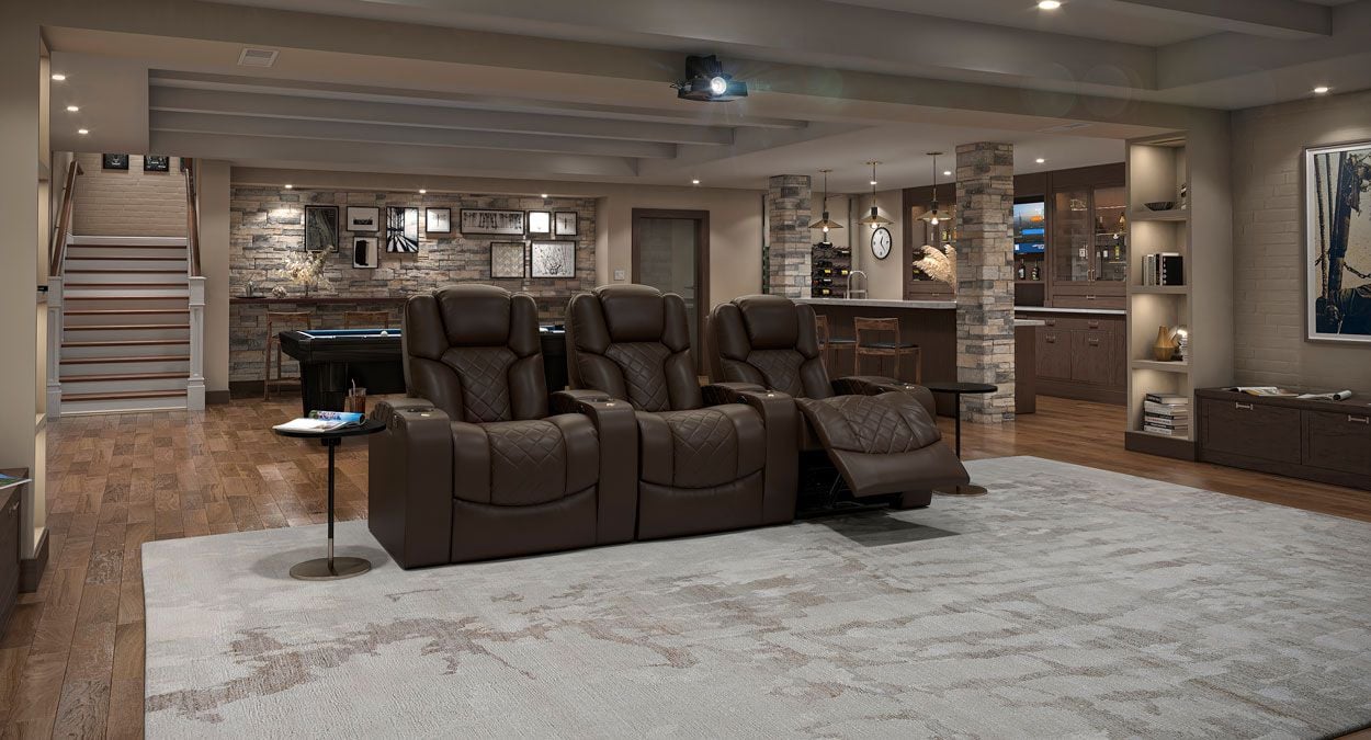 3 recliners connected
