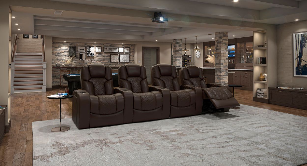4 row movie seats