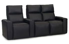 row of 3 Straight Loveseat on Right