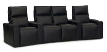 row of 4 Curved with Center Loveseat