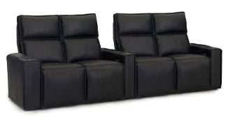 row of 4 Curved as Dual Loveseats