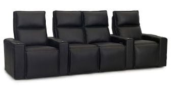 row of 4 Straight with Center Loveseat