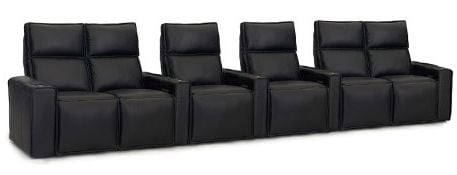 row of 6 Straight with Outside Loveseats