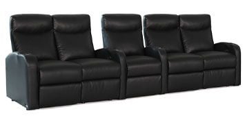 row of 5 Straight with Dual Loveseats