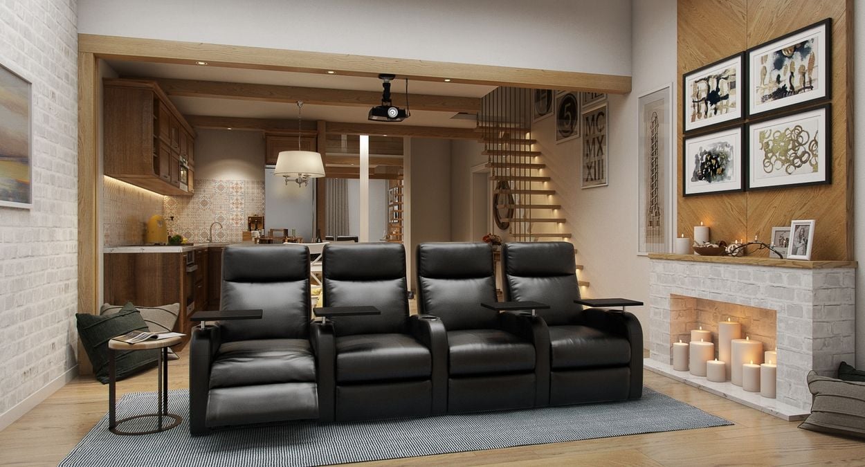 Octane 4 chair theater recliners