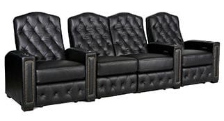 row of 4 Straight with Center Loveseat