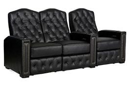 row of 3 Straight Loveseat on Left