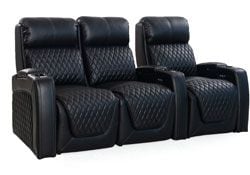 row of 3 Straight Loveseat on Left