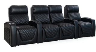 row of 4 Straight with Center Loveseat