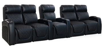 row of 5 Straight with Dual Loveseats