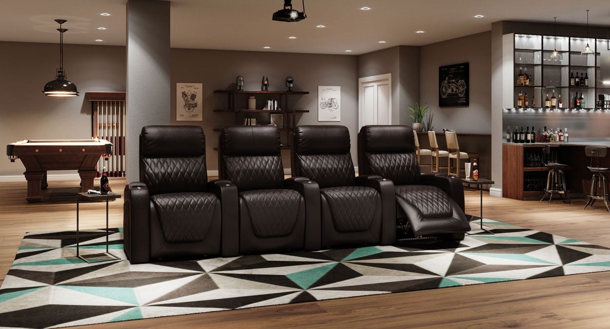 Octane 4 row movie seats