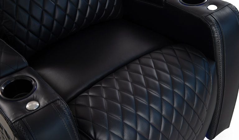 leather single recliner chair with cup holders