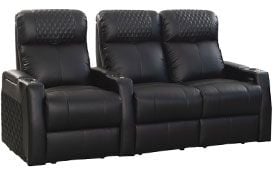 row of 3 Straight Loveseat on Right