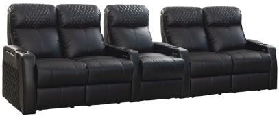 row of 5 Straight with Dual Loveseats