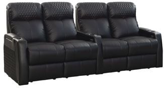 row of 4 Straight as Dual Loveseats