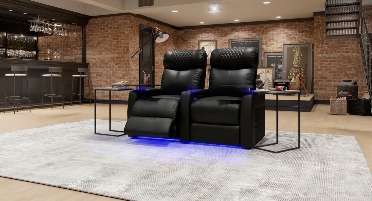 Solace in theater recliner